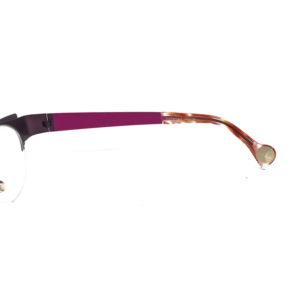 BOZ Eyeglasses Frames WILLY 8575 Pink Purple Spotted Cat Eye 44.5-21-135